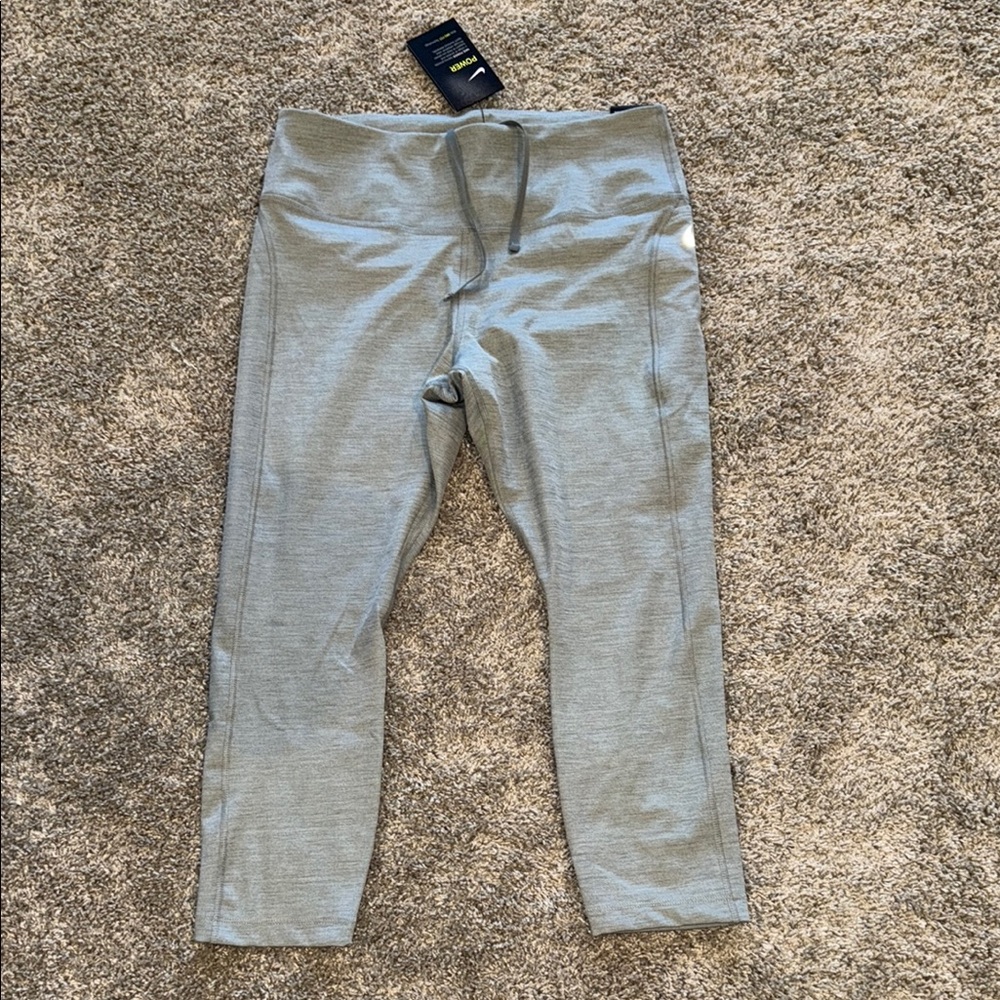 Nike Gray Crop Mid rise leggings